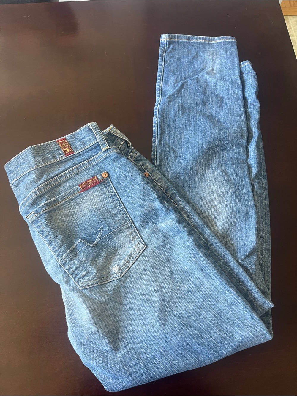 7 for All Mankind Light Blue Denim Jeans